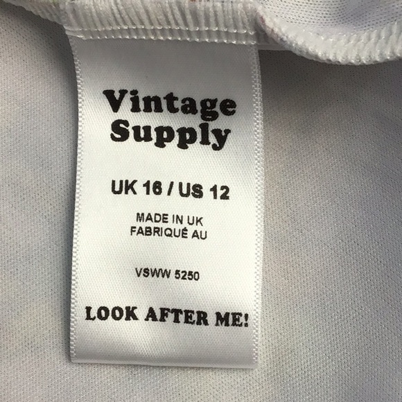 NWT Vintage Supply Floral Mini Dress Keyhole Retro Boho Hippie 70s Sz 12 - Picture 10 of 14